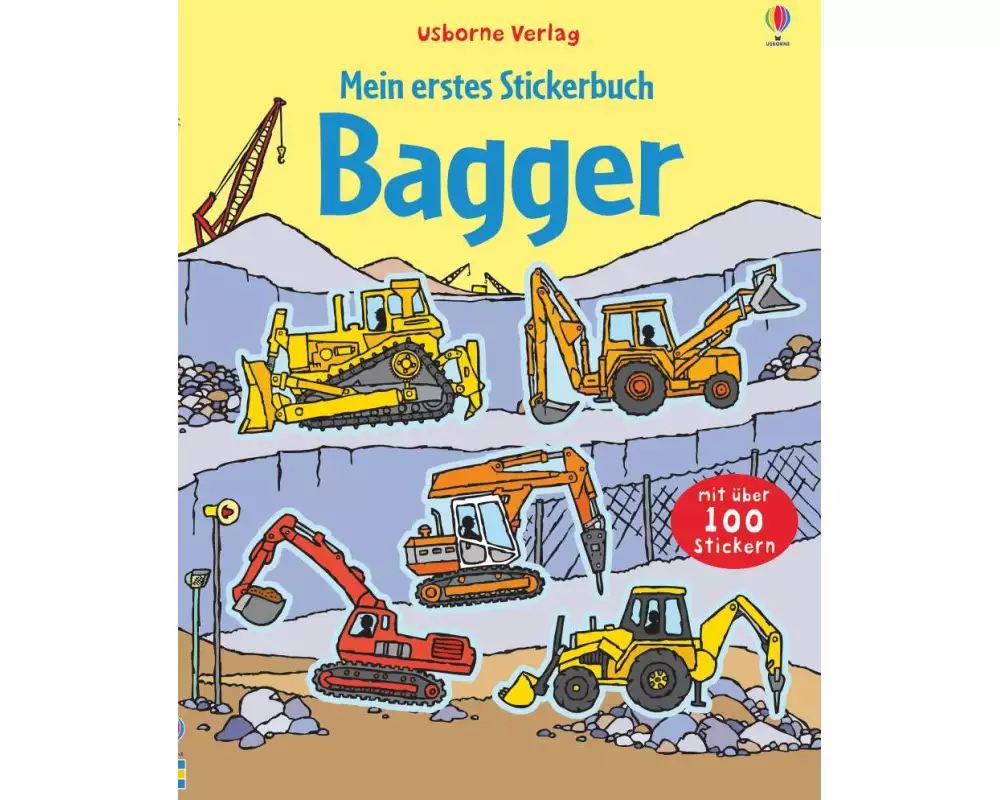 Mein erstes Stickerbuch: Bagger
