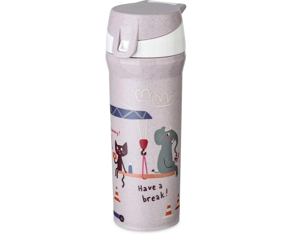 Koziol Trinkflasche TRUCKS purple grey 500 ml