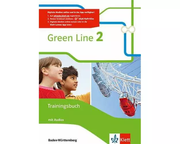 Green Line. Trainingsbuch mit Audios 6. Klasse. Ausgabe Baden-Württemberg ab 2016