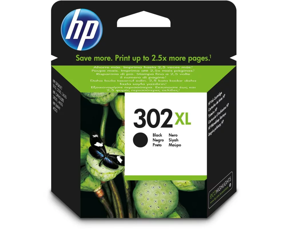HP Tinte Nr. 302XL (F6U68AE) Black