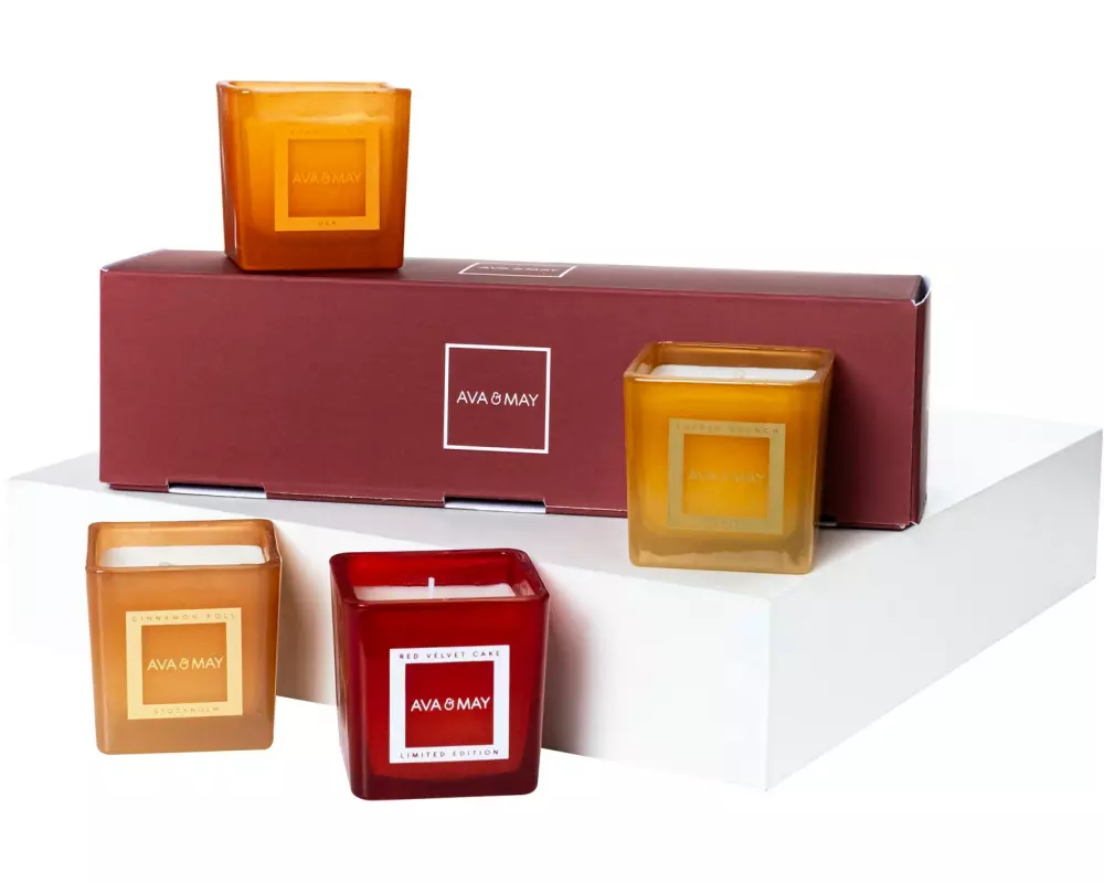 AVA & MAY Duftkerze Sweet Celebration 4 x 55 g