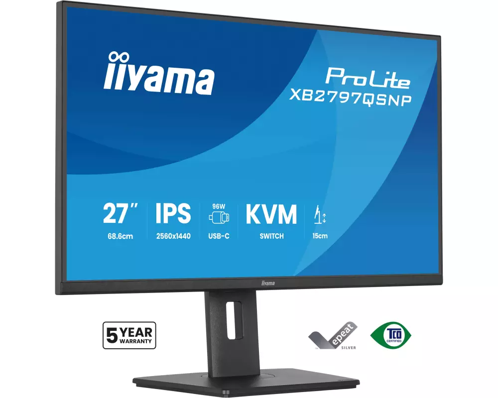 iiyama ProLite XB2797QSNP-B1 Computerbildschirm 68,6 cm (27") 2560 x 1440 Pixel Quad HD LED Schwarz