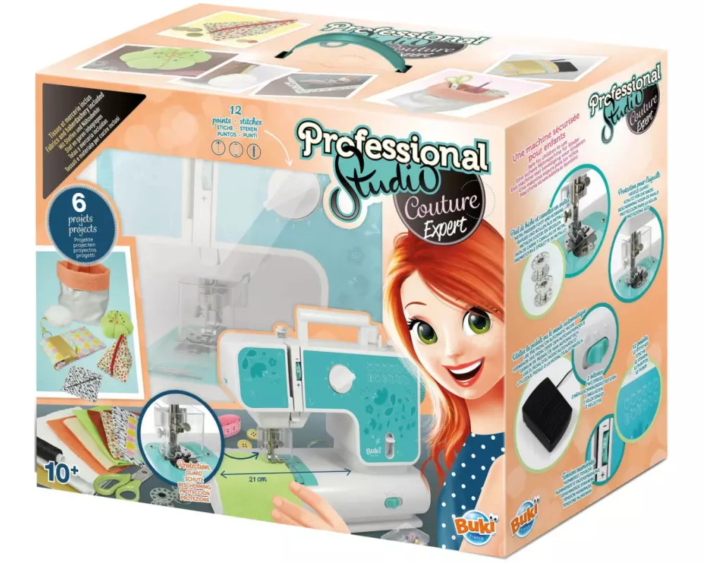 Buki Spiel-Nähset Professional Studio Expert Nähmaschine