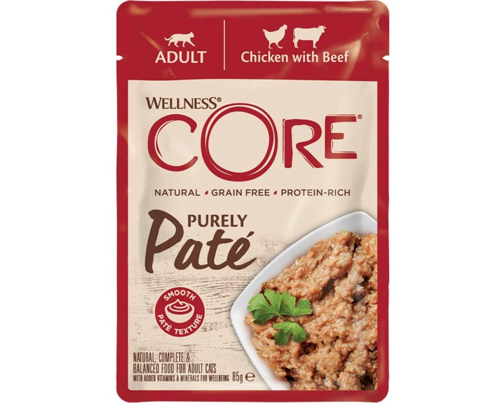 Wellness Core Nassfutter Huhn, Rind 85g