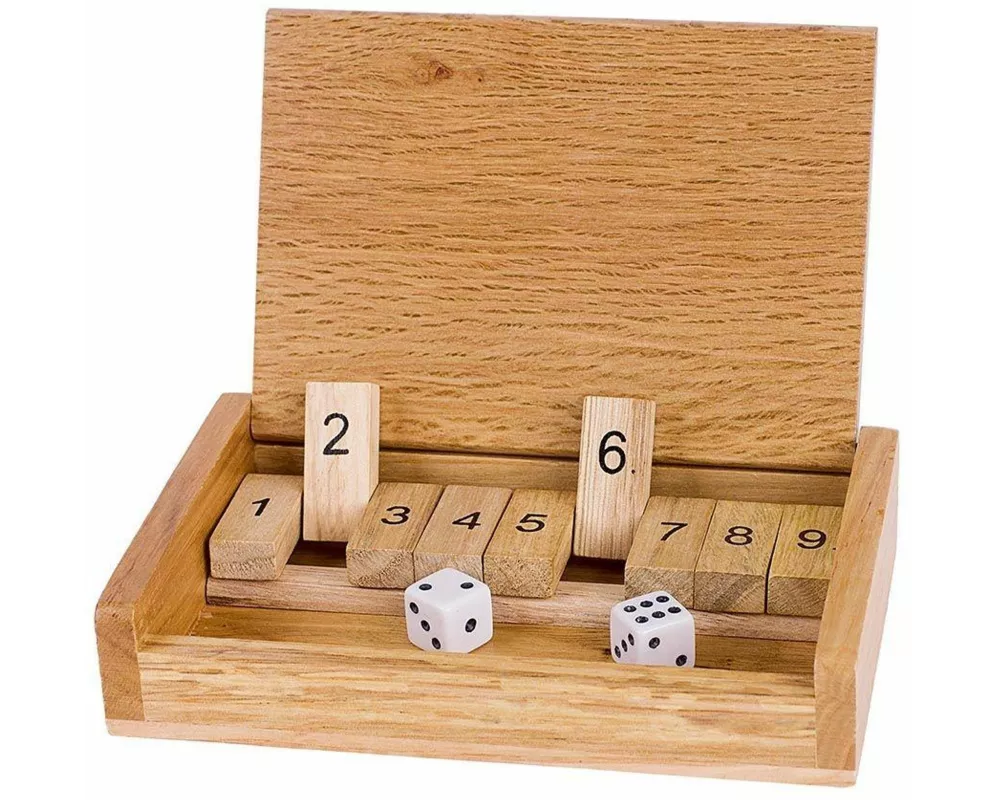 Reise-Würfelspiel Shut the box