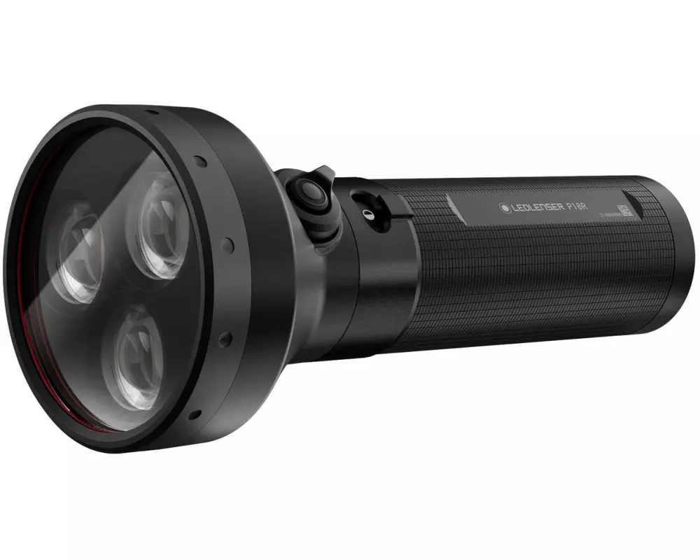 LED LENSER Taschenlampe P18R Aluminium, Schwarz, IP68