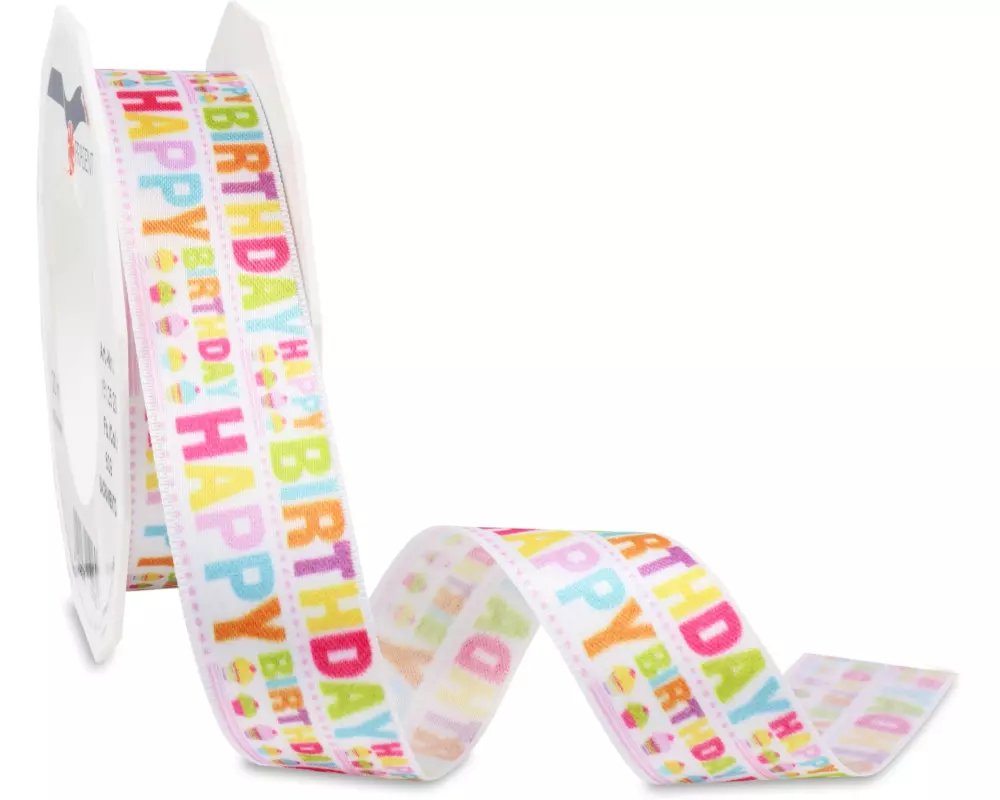 Pattberg Geschenkband Mailand 25 mm x 20 m, Mehrfarbig