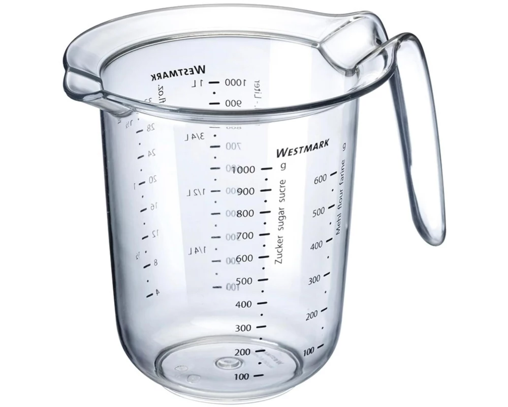 Westmark Messbecher Messkanne, 0,5 l 5 dl, Transparent