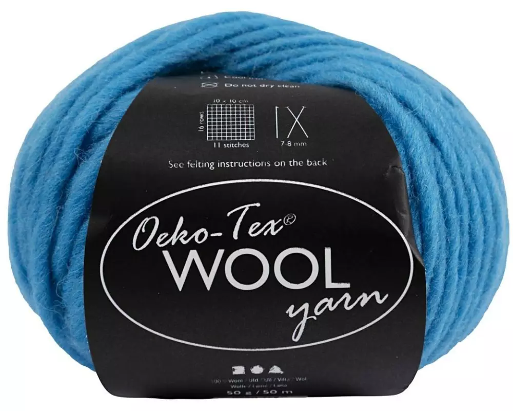 Creativ Company Wolle Oeko-Tex 50 g, Türkis