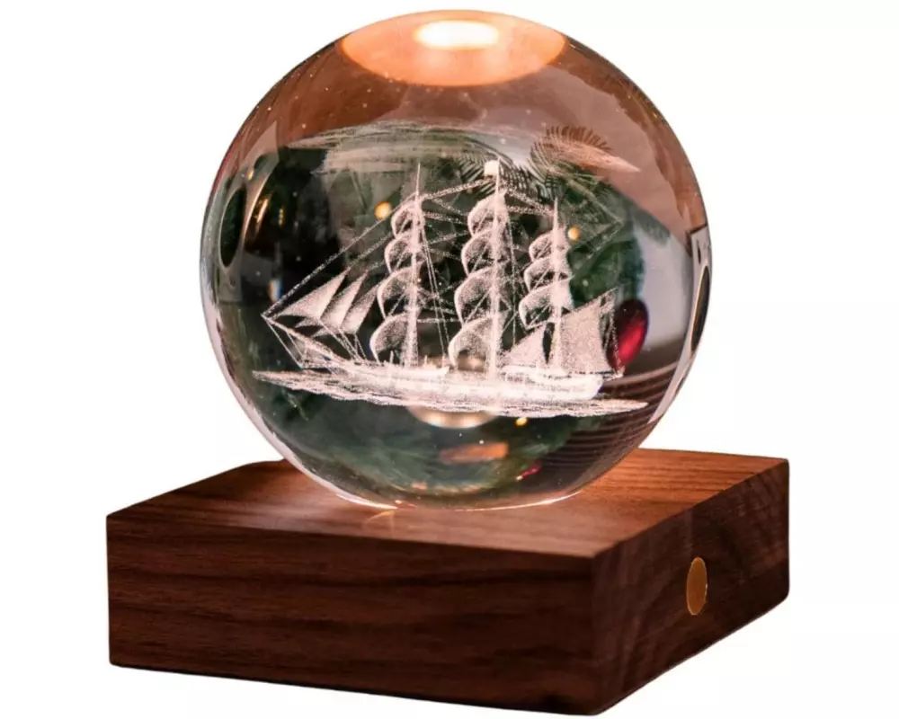 Gingko LED Stimmungslicht Amber Segeln Braun/Transparent