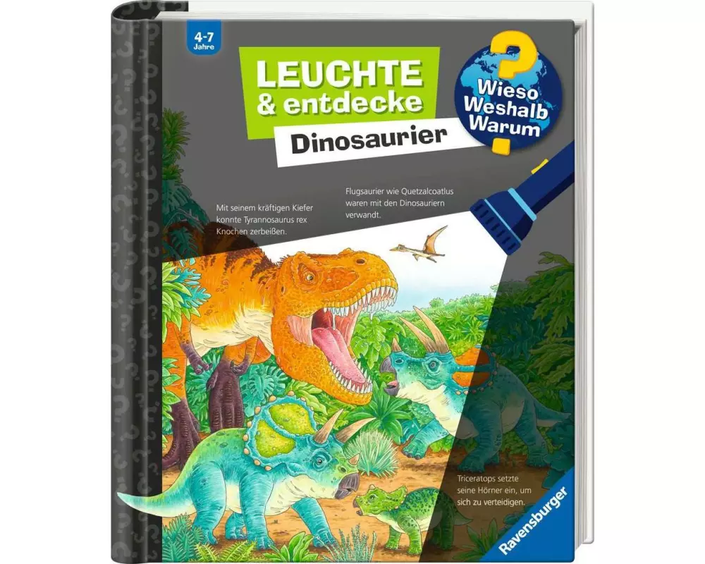 Ravensburger Kinder-Sachbuch WWW Leuchte und entdecke: Dinosaurier
