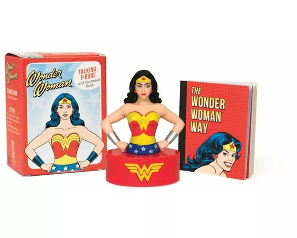Wonder Woman Talking Figure and Illustrated Book