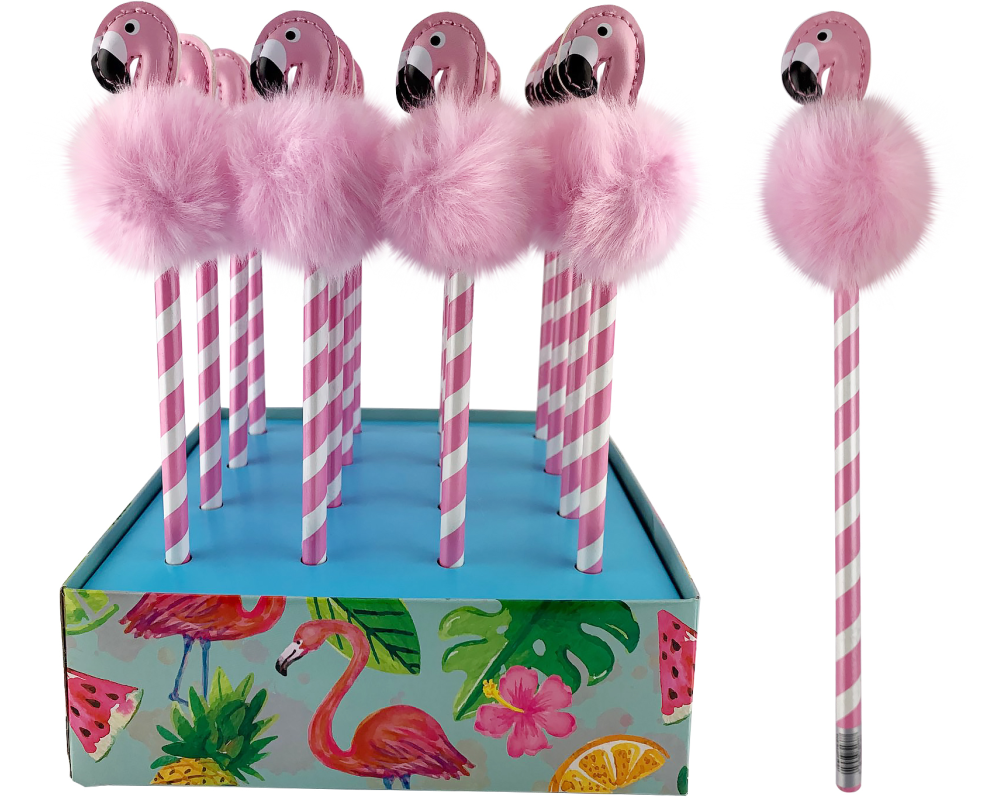 ROOST Bleistift Flamingo Pom Pom HPTS-073