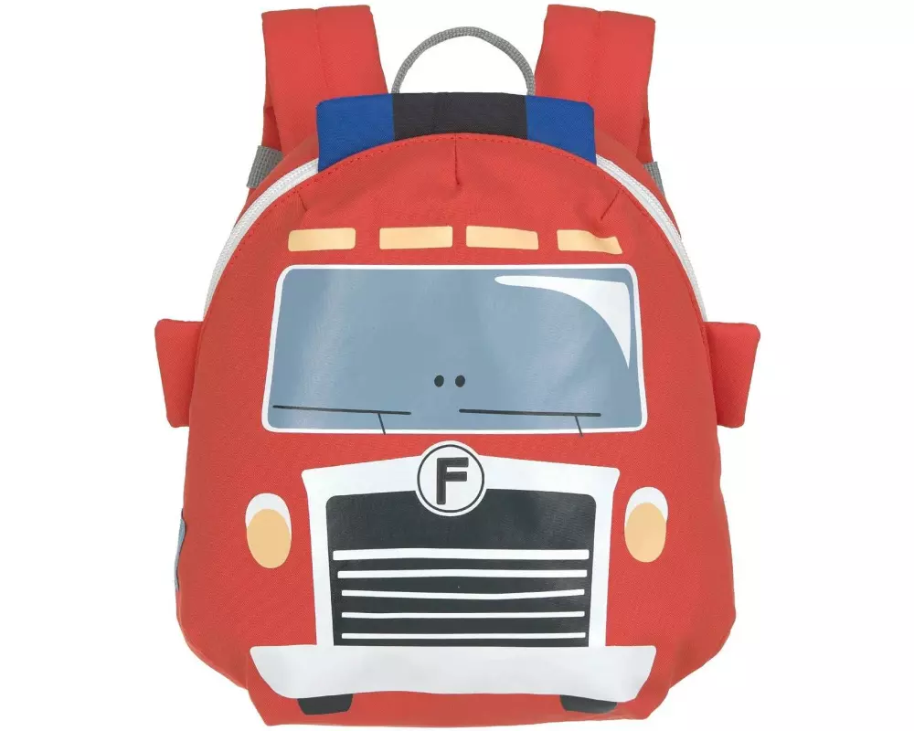 Lässig Rucksack Tiny – Feuerwehrauto, Rot