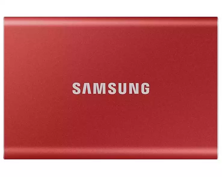 Samsung Externe SSD Portable T7 Non-Touch, 1000 GB, Rot