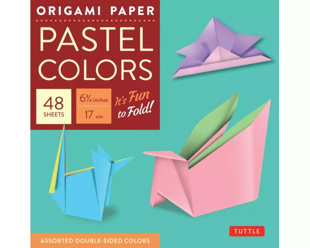 Origami Paper - Pastel Colors - 6 3/4" - 48 Sheets