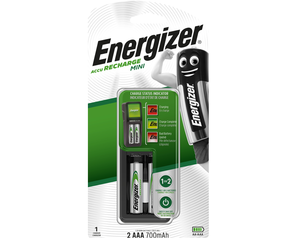 ENERGIZER Batterie-Ladegerät Mini E300701401 inkl. 2x AAA 700mAh