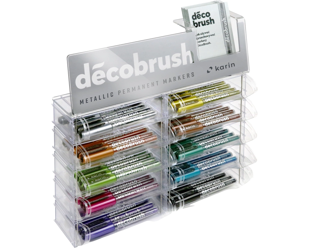 KARIN Deco Brush Metallic 28Z2 Display 120 Stück