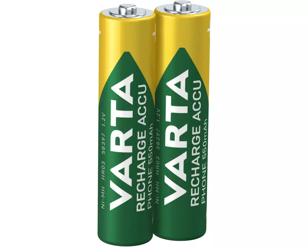Varta Akku Phone NiMH AAA 550 mAh, 2 Stück