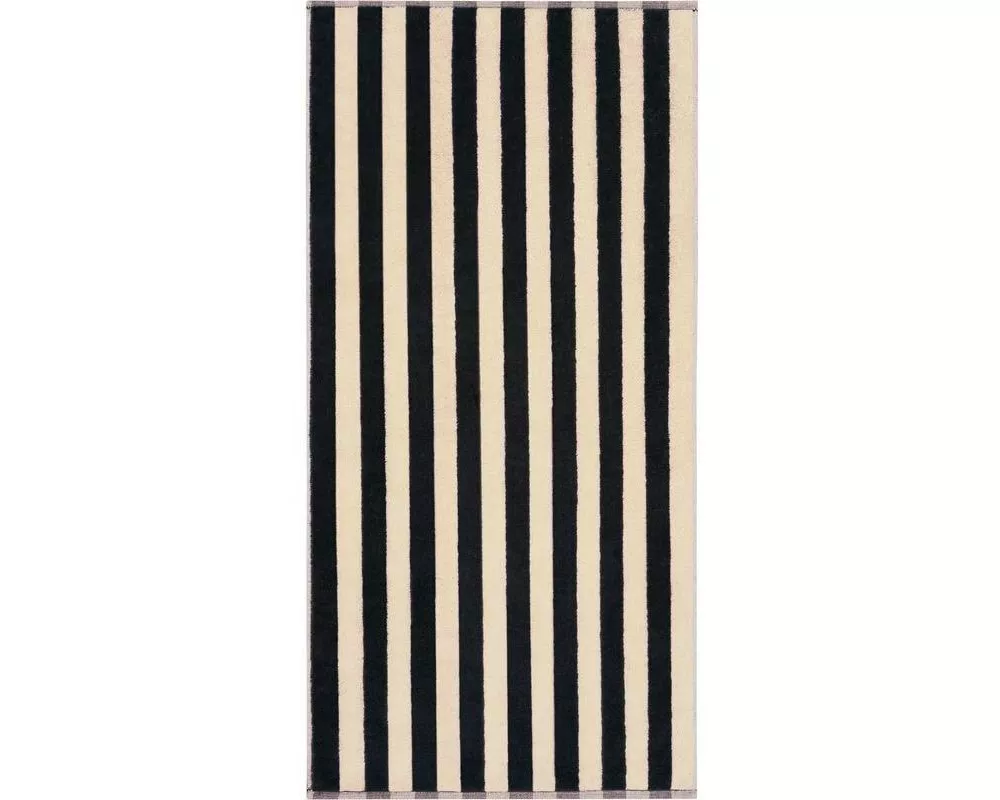 Cawö Duschtuch Bold 70 x 140 cm, Schwarz/Beige