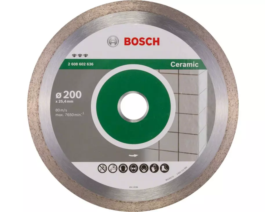 Bosch Professional Diamanttrennscheibe Best for Ceramic, 200 x 2.2 x 10 mm