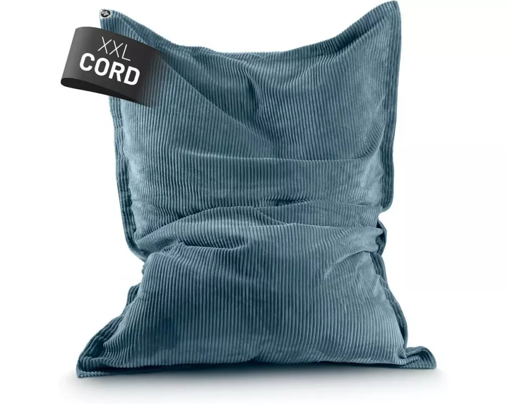 Lumaland Sitzsack Cord Blau, 380 l