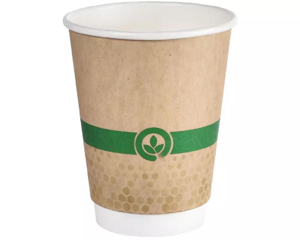 BioPak Einweg-Kaffeebecher Melli Double Wall 35 cl, 25 Stück