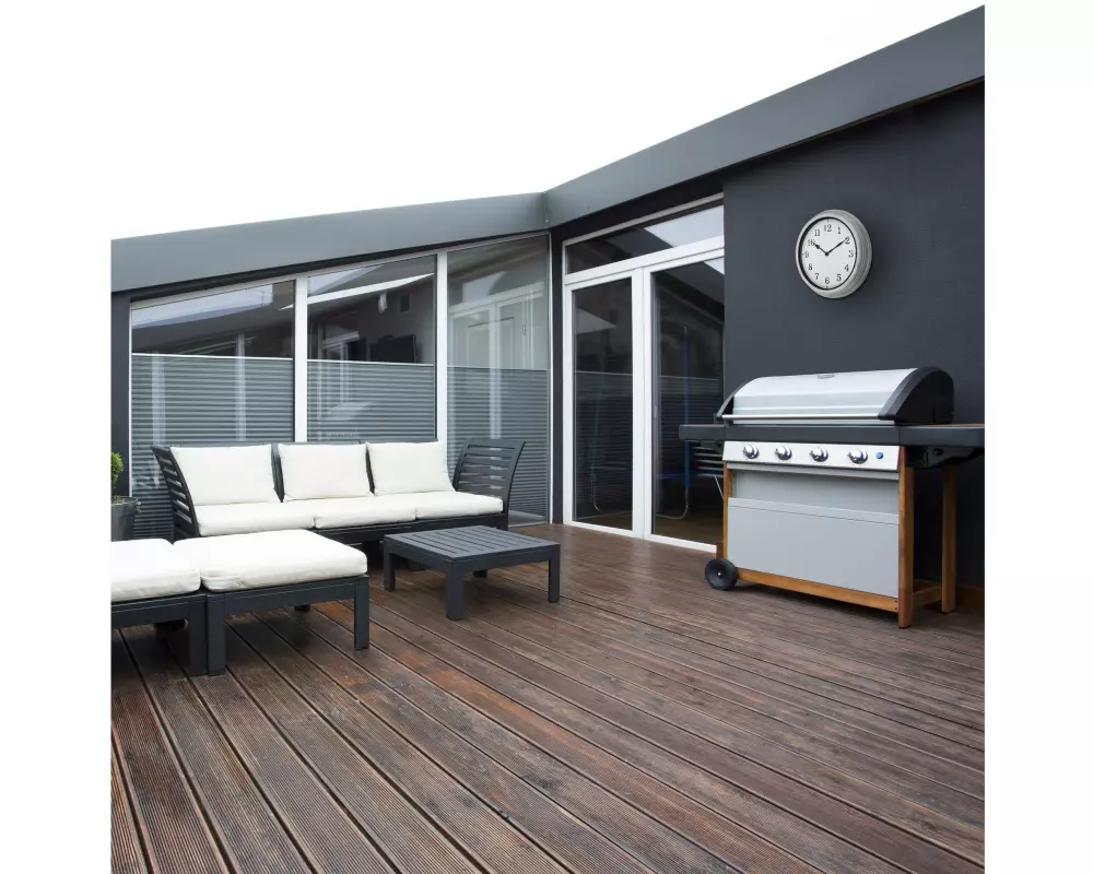 TFA Dostmann Wanduhr Outdoor Weiss