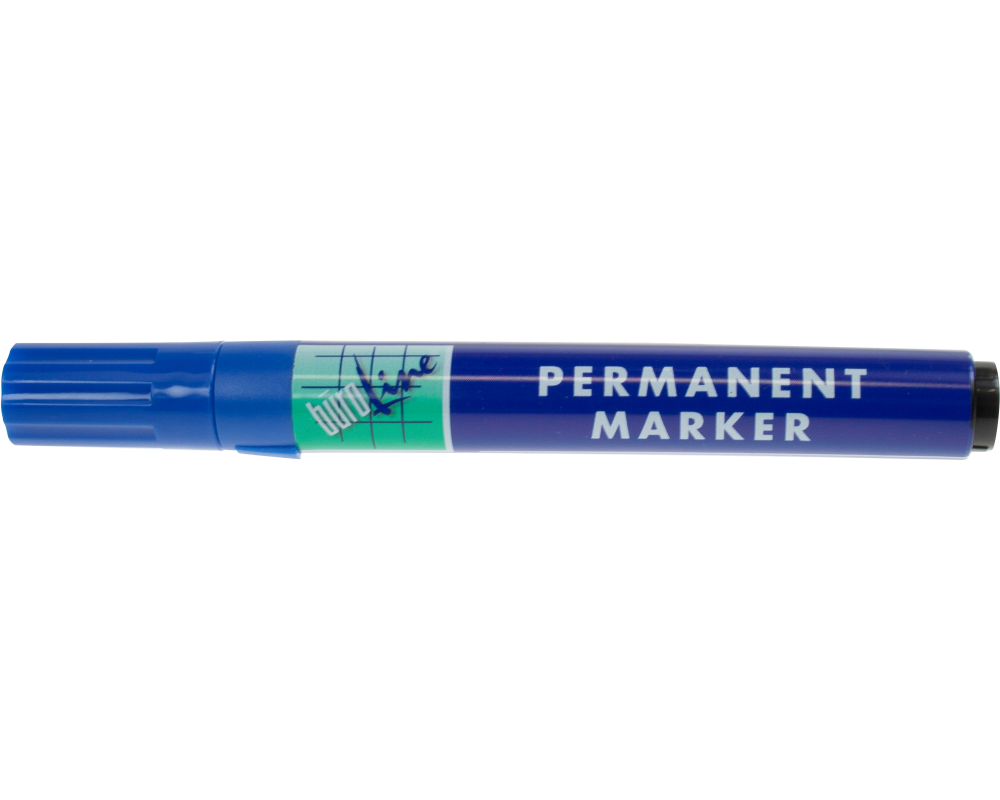 BÜROLINE Permanent Marker 1-4mm 222256 blau