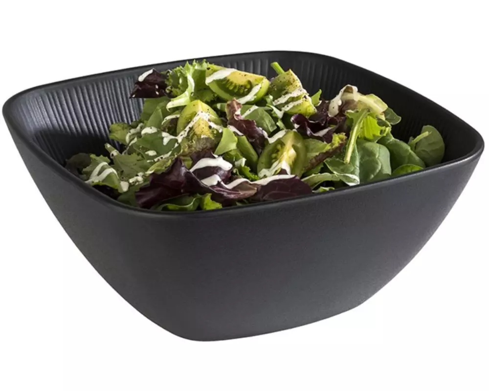 APS Schale Nero Schale 25 x 25 cm H11 cm Melamin schwarz Schwarz