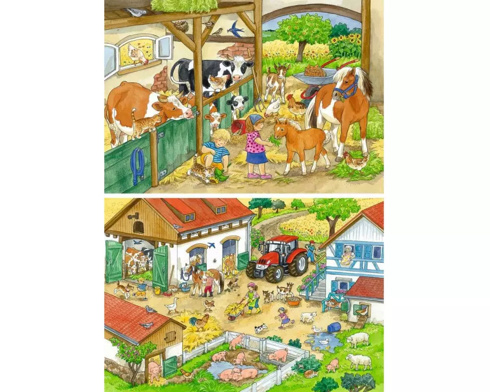 Ravensburger Puzzle Fröhliches Landleben 2 x 24 Teile