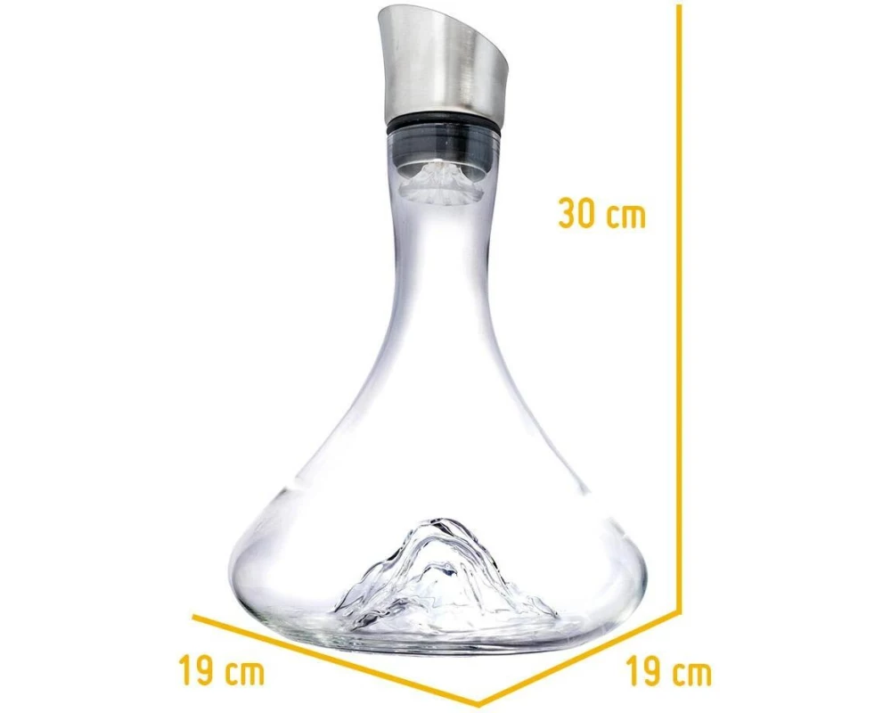 Vin Bouquet Vin Bouquet Weinkaraffe Mountain 1.5 Liter, Transparent