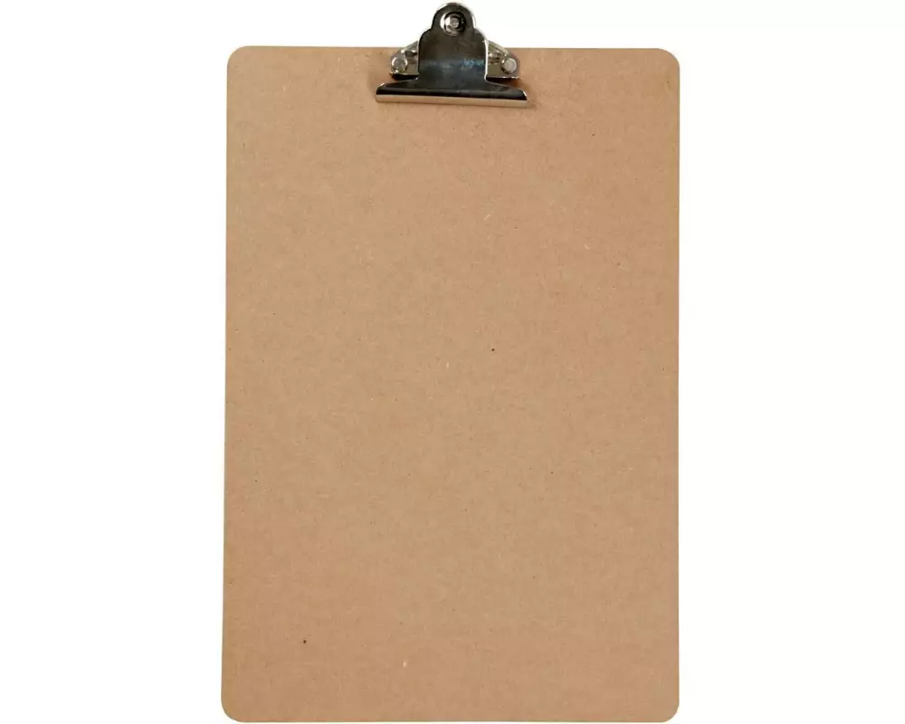Creativ Company Clipboard A4 mit extrastarker Metallklammer 23 x 34 x 0.3 cm