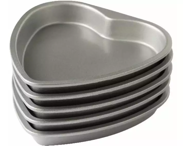 Decora Motiv-Backform Herz, Ø 15 cm, Silber