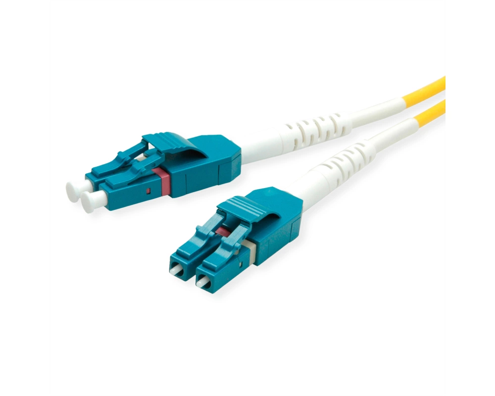 ROLINE LWL-Kabel Duplex, Single Mode 9/125µm OS2, LC/LC, LSOH, gelb, 7 m