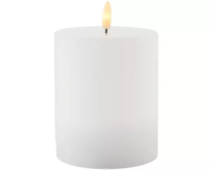 Sirius LED-Kerze Sille, 12.5 cm, Weiss, Aufladbar