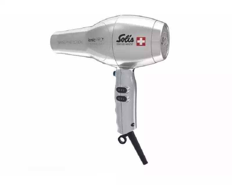 Solis Profihaartrockner Swiss Perfection 360° ionicPRO Silber