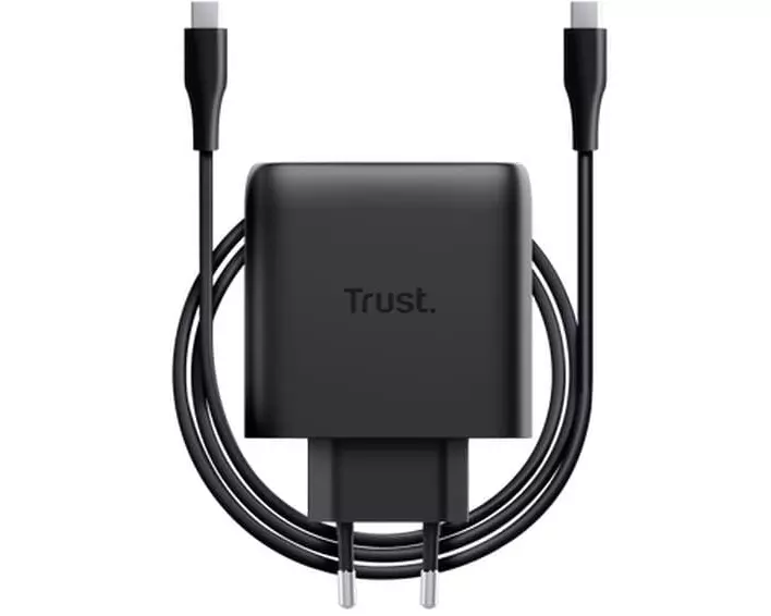 Trust Maxo USB-C-GaN 65 W mit 2 Anschlüssen Schwarz