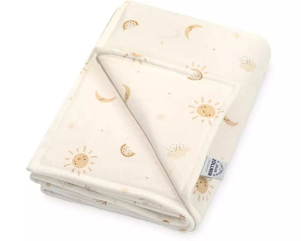 Julius Zöllner Kuscheldecke Jersey gefüttert Happy Sun 70 x 100 cm