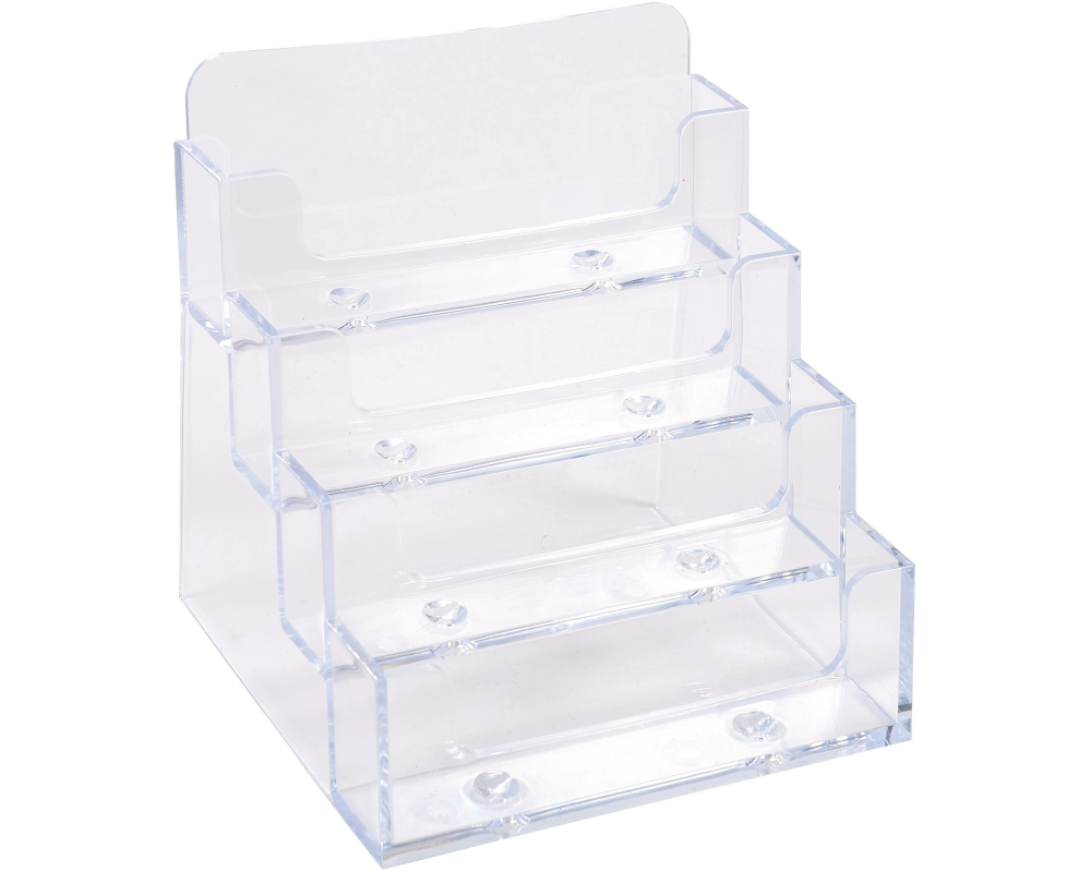 EXACOMPTA Visitenkartenhalter 71158D transparent 102x109x107mm