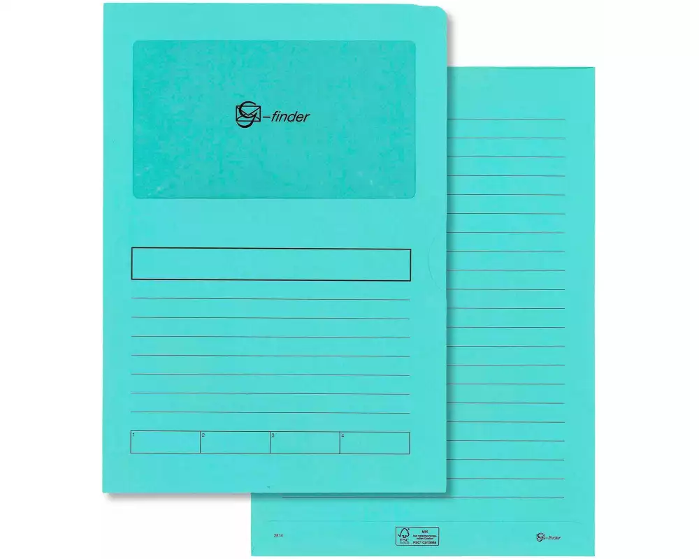 Goessler Ordnungsmappe G-Finder mit VD Hellblau, 100 Stück