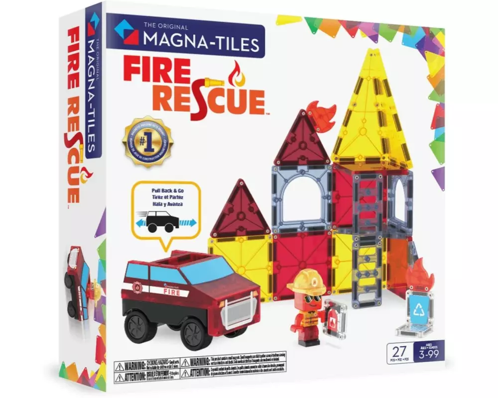Magna-Tiles Fire Rescue 27 Teile
