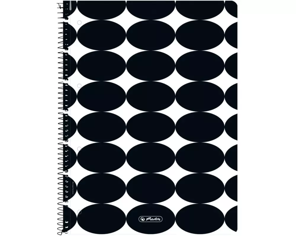 Herlitz Schreibblock kariert A4 96 Blatt, Just Black