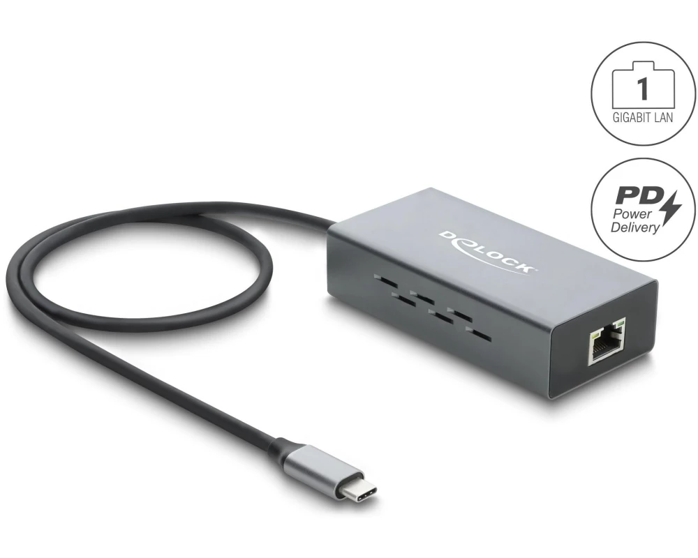 Delock USB Type-C Netzwerk Adapter