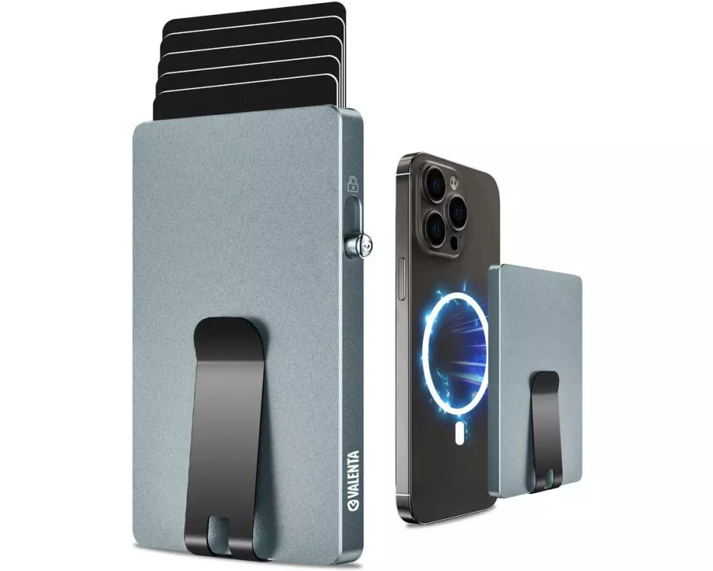 Valenta CardCase Aluminium MagSafe Money Clip Grau
