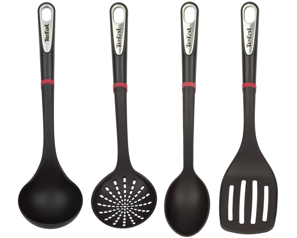 Tefal Küchenutensilien 4-teilig Schwarz