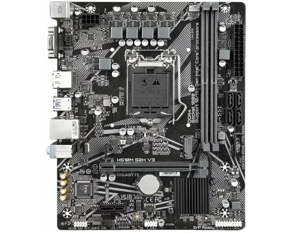 Gigabyte H510M S2H V3 LGA1200 mATX MB 2xDDR4 4xSATA 1xM.2