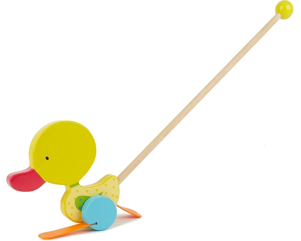 bieco Schiebespielzeug Roller-Strichwatscheente Gelb
