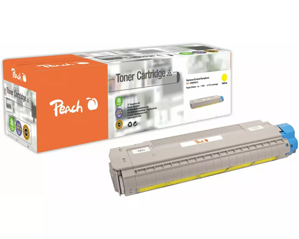 Peach Toner OKI 44844613 Yellow