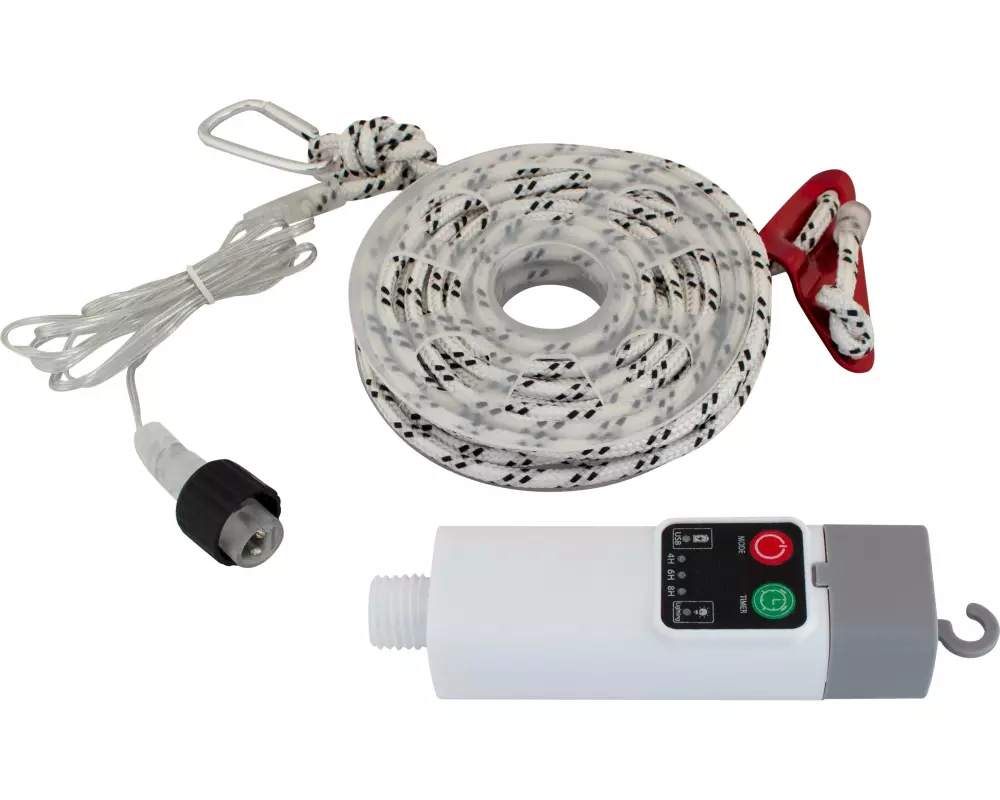 Eurotrail Deco-Abspannleinen mit Beleuchtung 5m Weiss